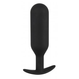 Черная анальная пробка с утяжелением Anal Trainer Large - 17,5 см.