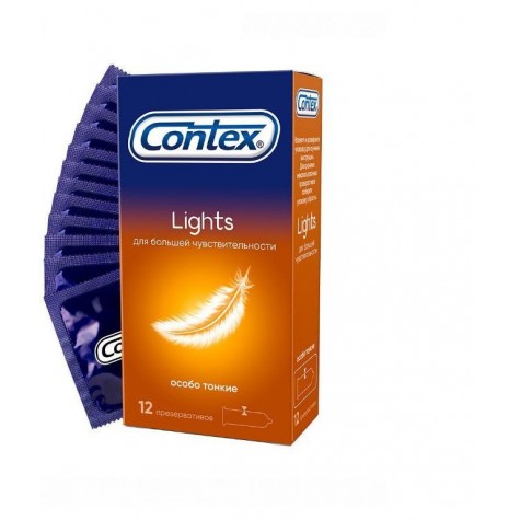 Особо тонкие презервативы Contex Lights - 12 шт.